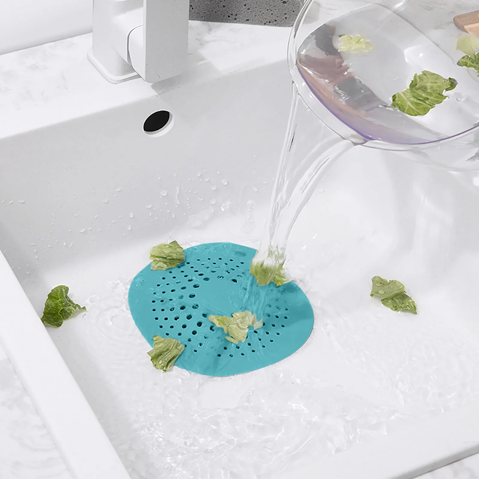 Lot De 2 Passoires Pour évier De Cuisine Et Filtre à Cheveux Pour Douche Utilisables Dans Salle De Bain Et Cuisine 98707715