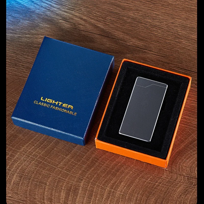 Metal Flameless Windproof Electirc Double Arc Lighter High power Smoking Accessories USB Recharge LED Display Cigarette Lighters 5