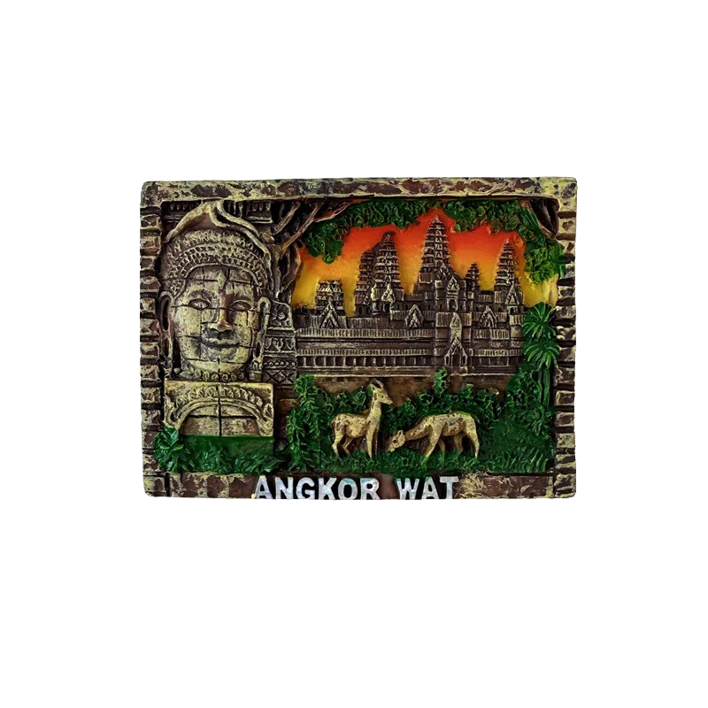Asia Cambodia Customs And Culture 3D Refrigerator Magnets Fridge Magnetic Tourist Souvenir Decoration Articles Handicraft Gifts magnetic fridge magnets,magnetic sticker,magnetic fridge stickers