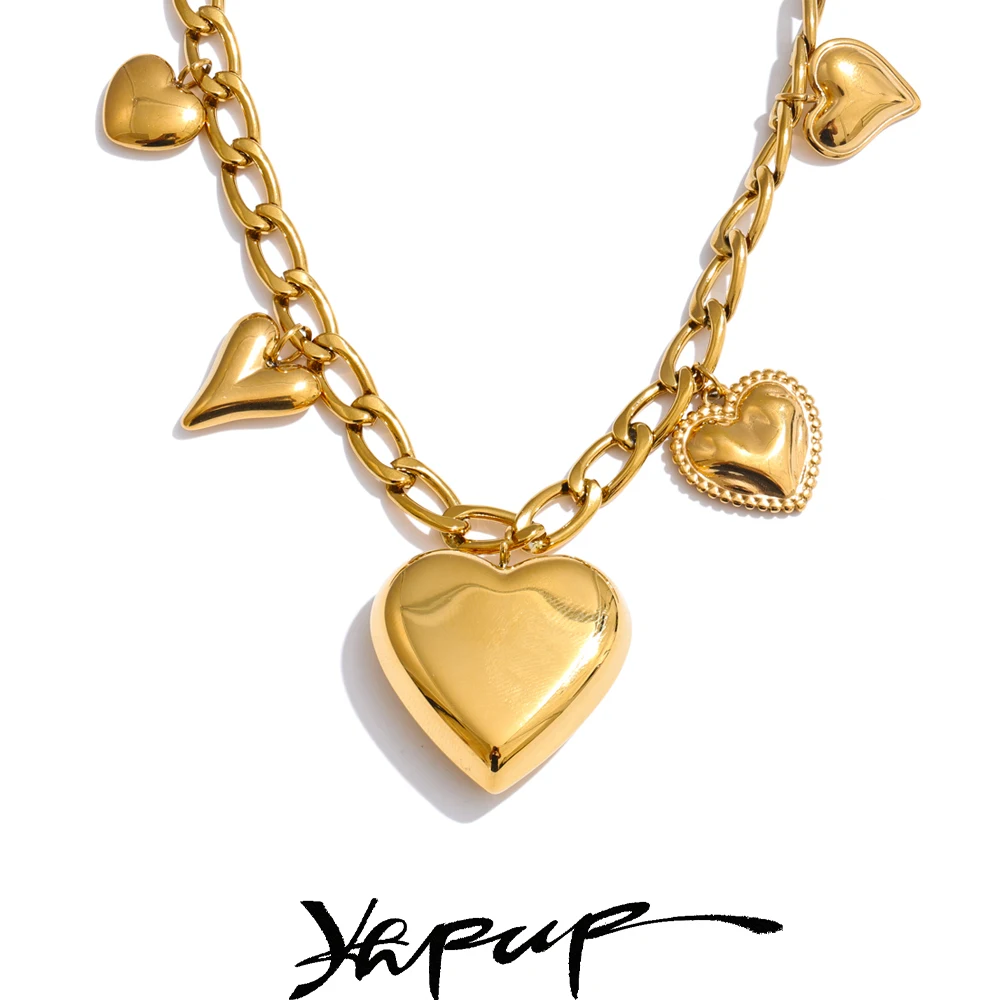 Yhpup Stainless Steel Pendant Necklace Waterproof