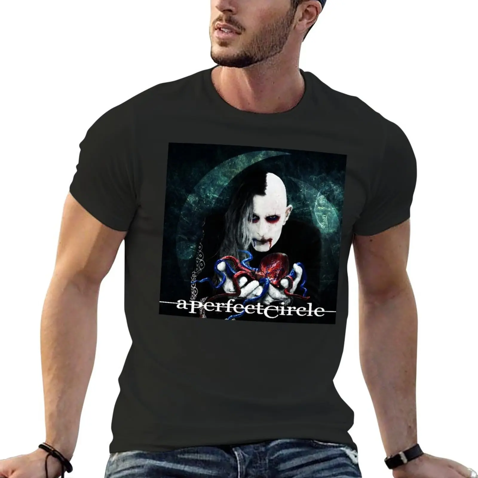 

eat a perfect elephant circle 2021 kokbisa T-Shirt Short sleeve tee tops T-shirt short funny t shirt Men's t-shirt