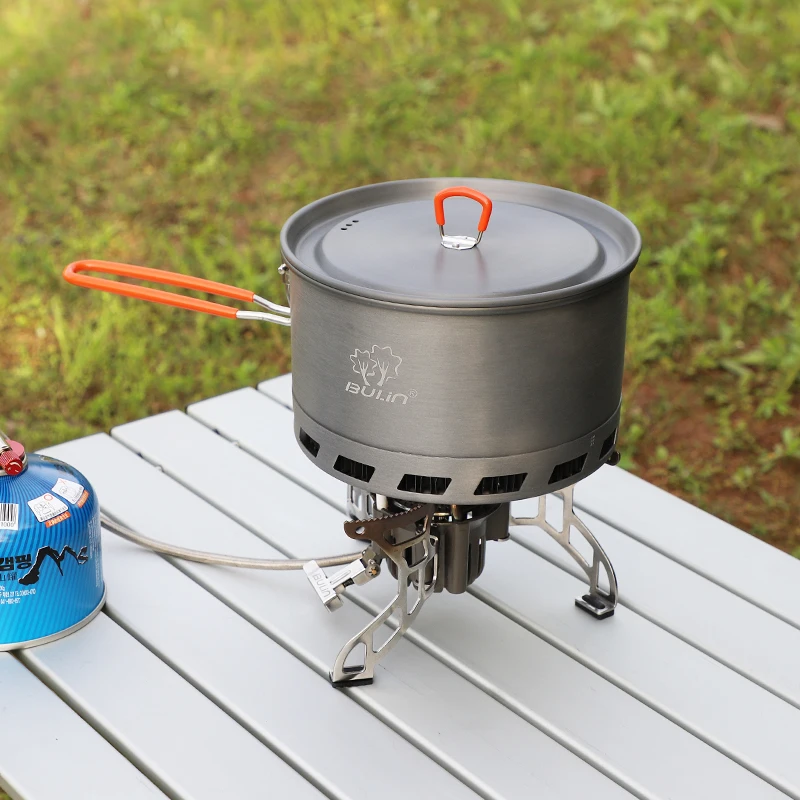 Bulin 2L Aluminum Alloy Ultralight Outdoor Camping Cookware Pot Utensil Cooking Picnic Tableware camping cutlery portable tableware camping cookware portable cutlery outdoor pot titanium tableware