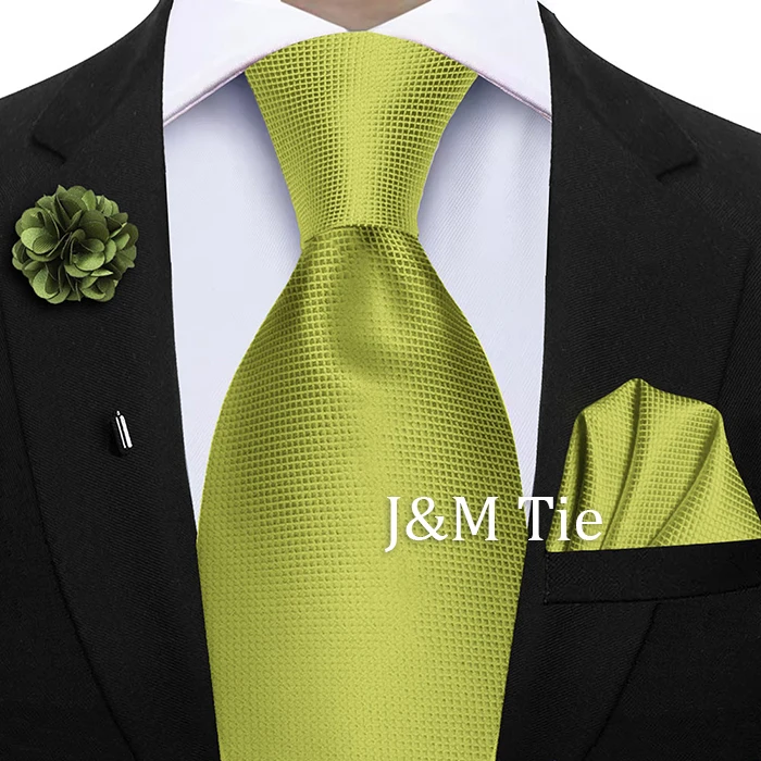 Pfauenblaues, schmales, kariertes 3-teiliges Krawatten- und Einstecktuch-Set für Männer, Bräutigam, Hochzeit, Business, lässig, stilvolle Accessoires, Geschenk – Detail 12
