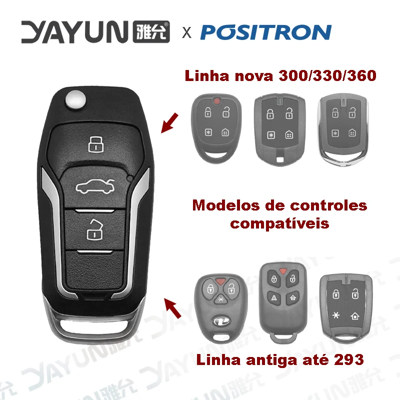 

YAYUN KEYDIY Modified Knife Key KD-B12-3 Buttons Positron Flex Alarm New and Old Line Up to 293 300 330 360 Free Shipping