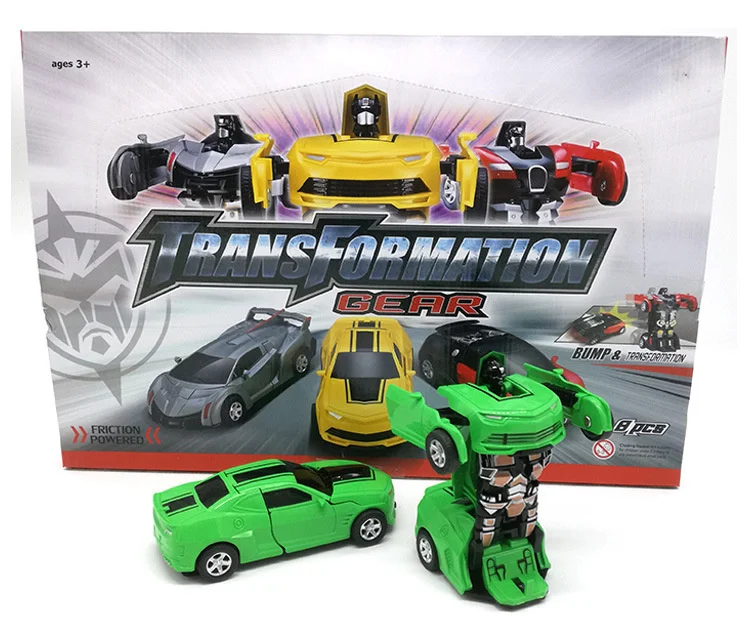 Transformation Action Figure Movie Model 12CM ABS Mini Version Toys For Children Deformation New Year Gift Car Robot Figma