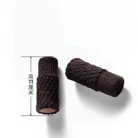4pcs/set Knitting Chair Leg Covers Silicone Floor Protection Covers Thicken Wearproof Antislip Stools Furniture Protective Cover 6