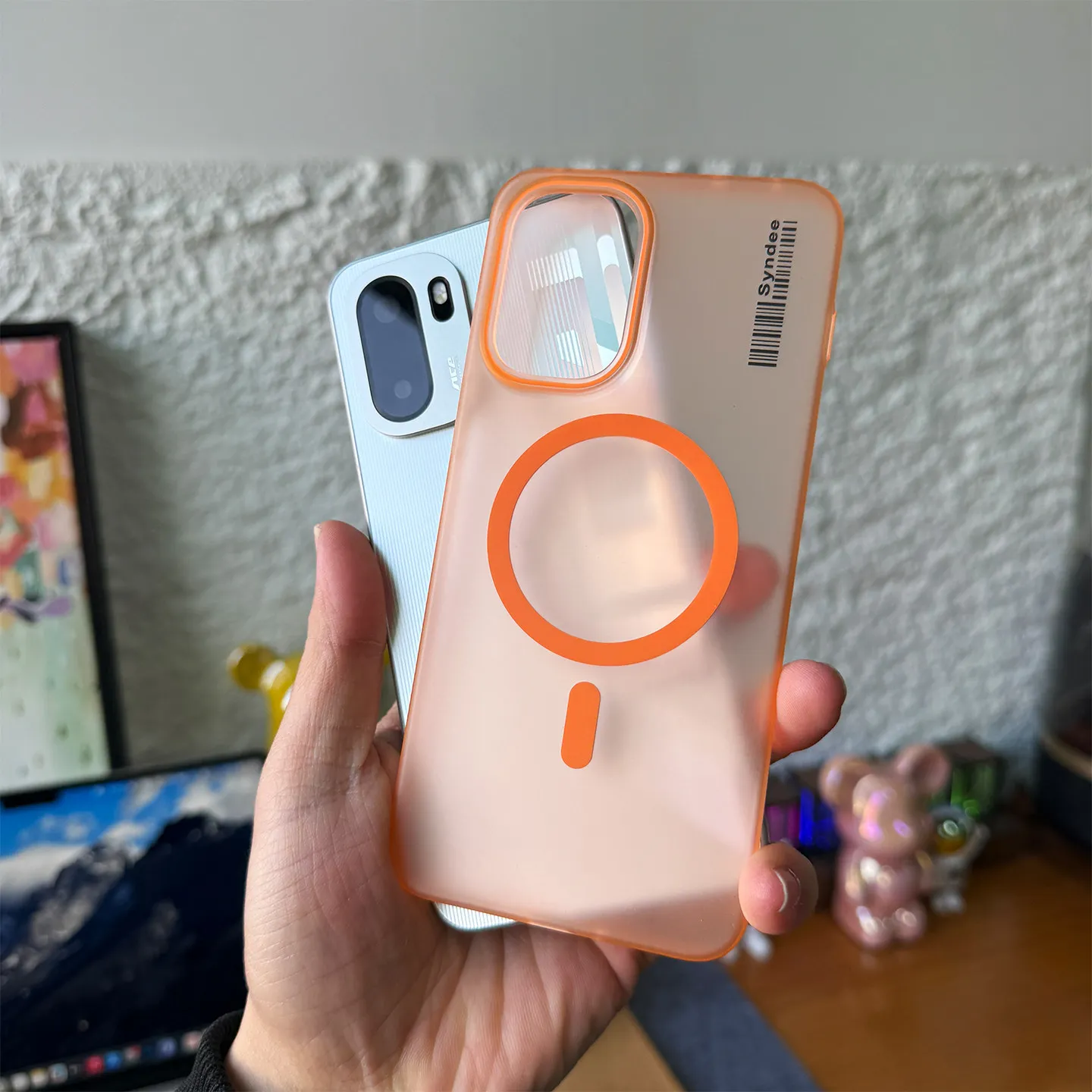 Ultra-Thin Frosted Magnetic Transparent Case - Shockproof Bumper Cover