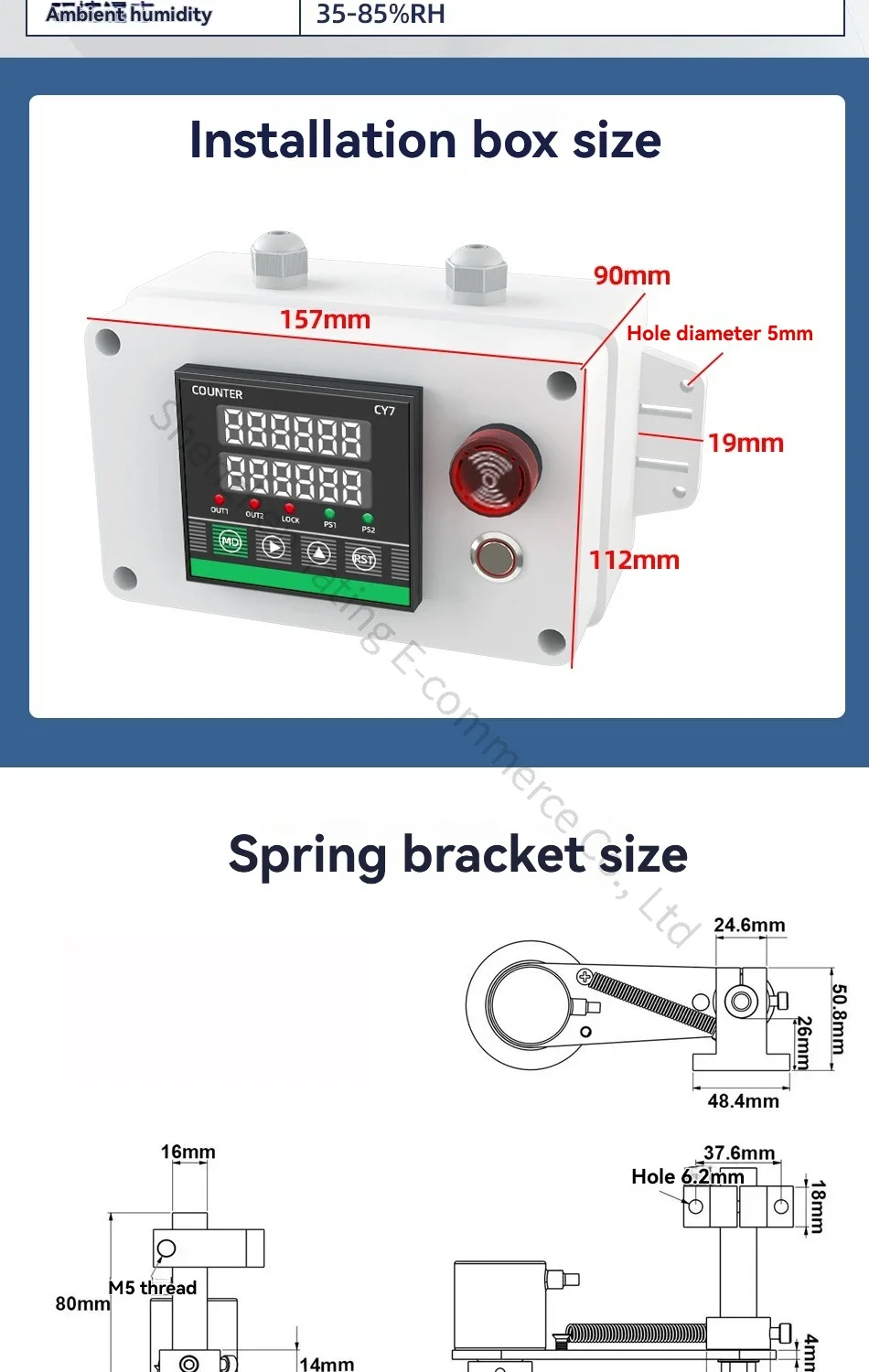 High-Precision Roller Metering Device Electronic Measuring Instrument for Indust