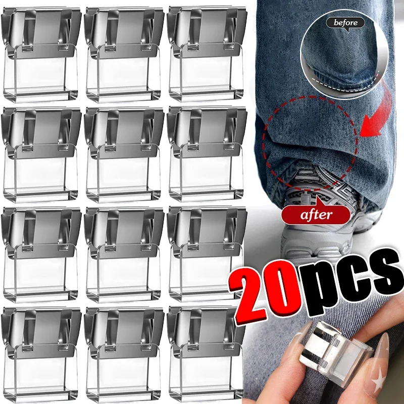 Clothing Clips Multi Function Pants Clips Leg Straps Clips Holder Clothing Pin for Clothes Long Pants Legs Sleeves Fixing Device