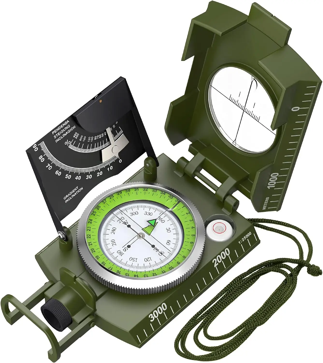 Boussole EK4074, variante avec mesure de pente