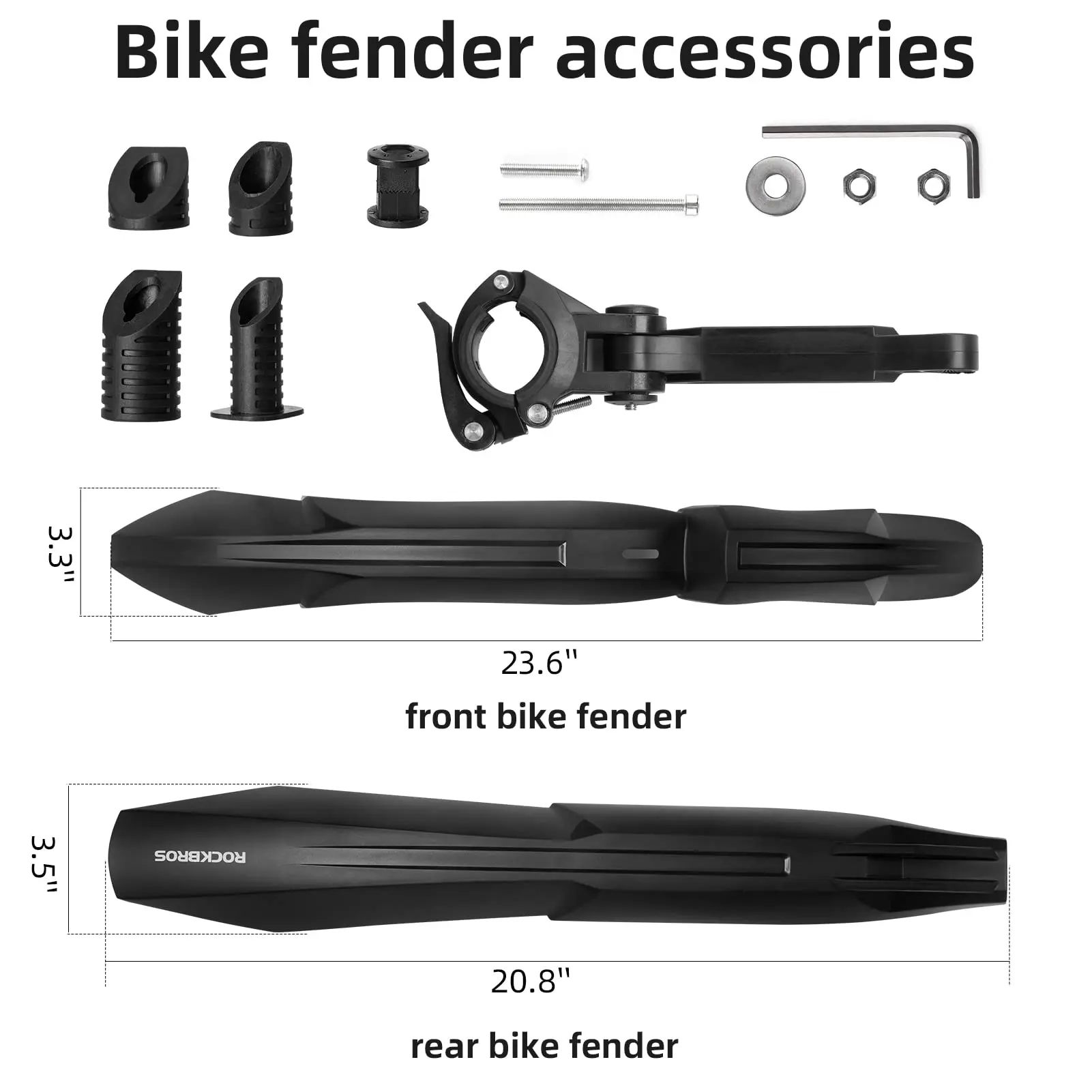 Bike Fenders Adjustable MTB Mudguard Rear Cycling Mud Guard
