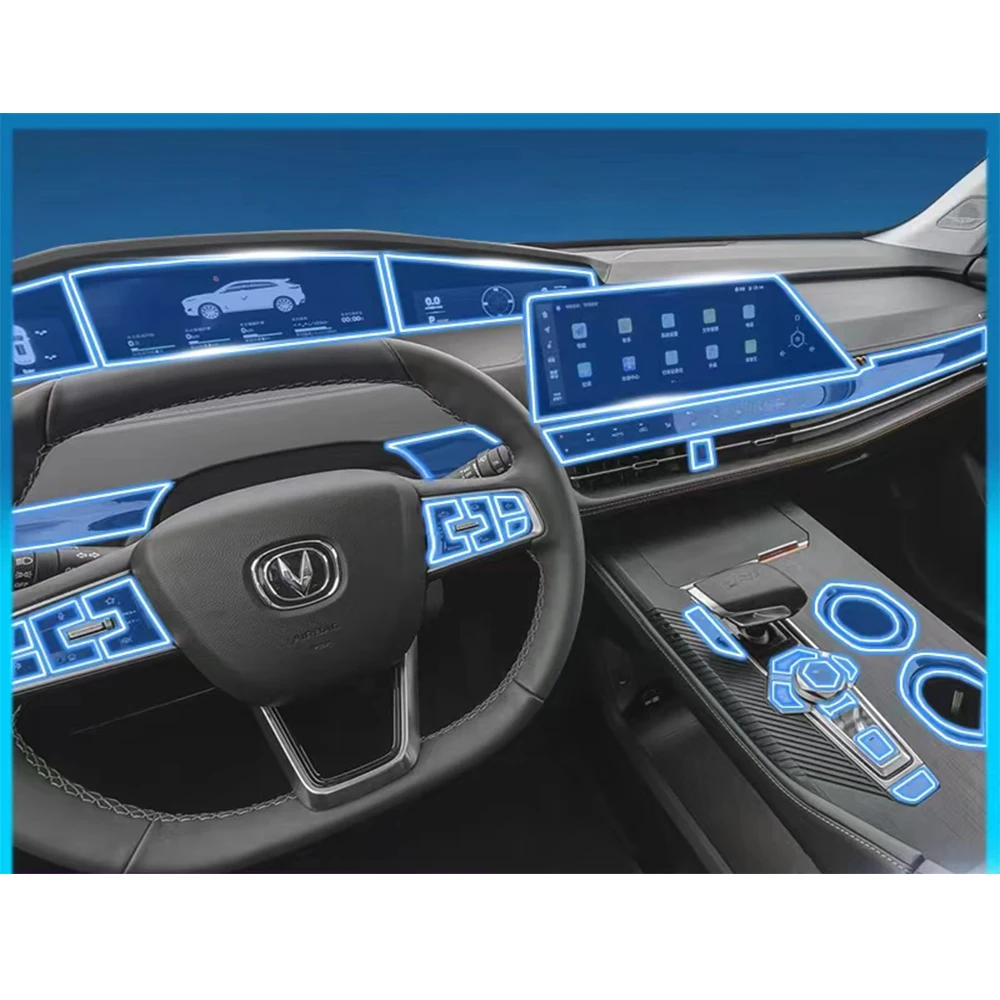 

For CHANGAN UNI-K unit 2023 Navigation Screen Automotive Interior TPU Protective Film Cover Anti-Scratch Sticker