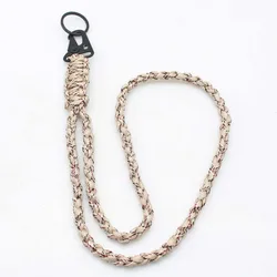 Premium Braided Paracord Neck Lanyard (White)