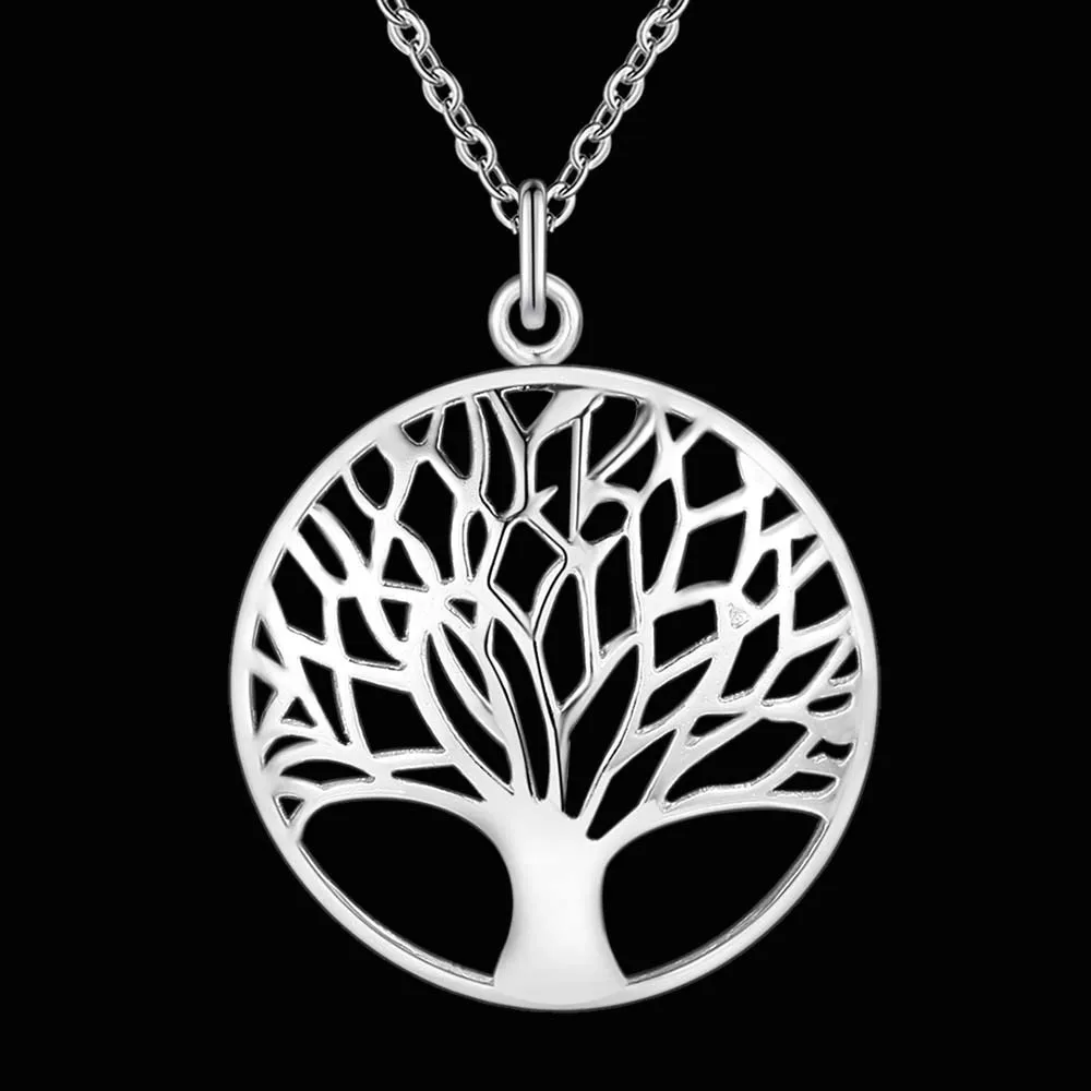 925 Sterling Silver Necklace Pendant Christmas Tree for Women Men Wedding Birthday Party Gift pendant necklace,silver necklace,silver pendant