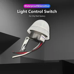 Automatic Auto On Off AS-20 Photocell Sensitive Street Light Switch Waterproof DC AC 220V 12V 50-60Hz Light Control Switch