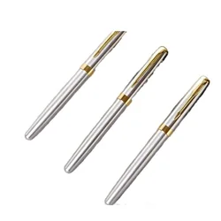 Stylo plume noir à pointe moyenne, 0.7mm, pour bureau 