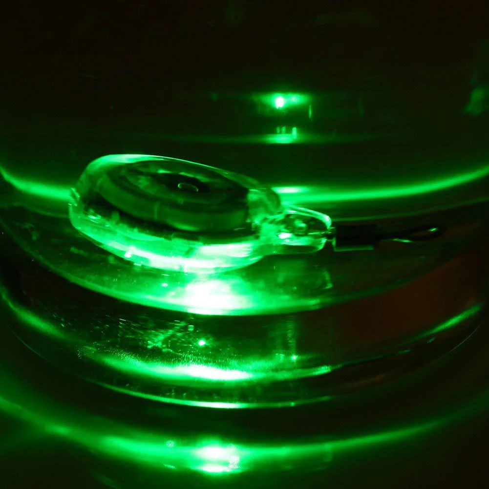 LED Fish Lamp Lure Light Flashing Luminous Attracting Three Hooks Bait Light Underwater Fishing Accessories