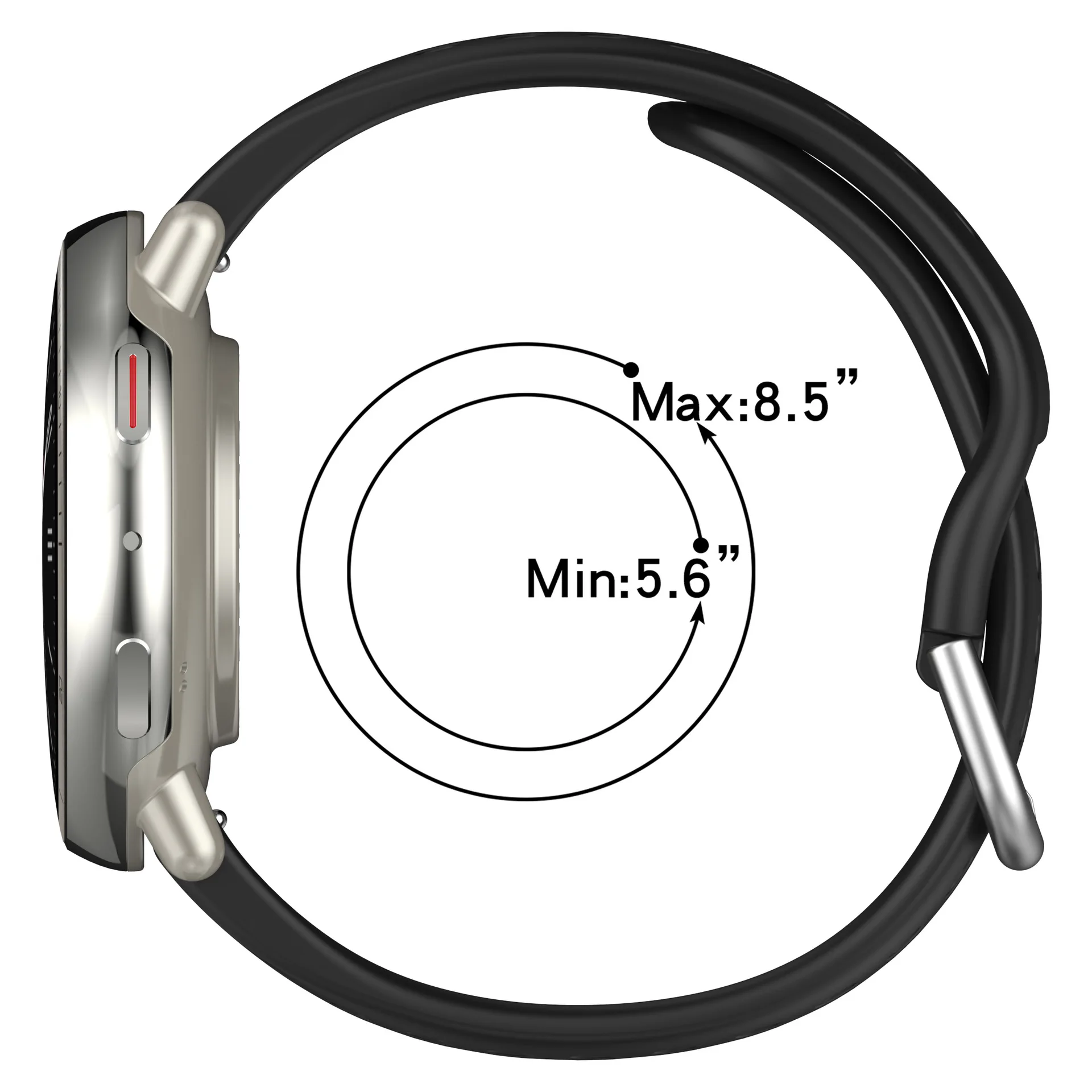 Enhanced Silicone Sport Strap - Breathable and Comfortable Watchband Accessory
