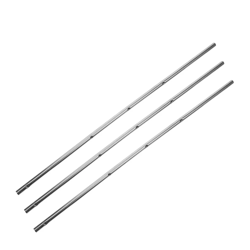 3 Pcs Foosball Handle Machine for Replace Table Accessories Operation Rod Part Iron Metal Football Supply