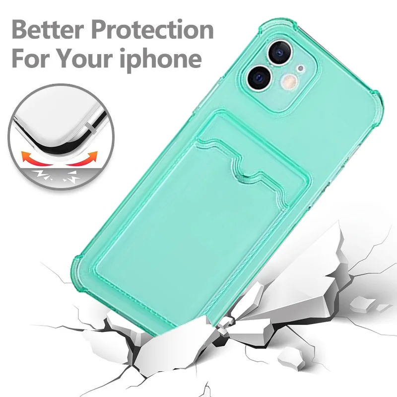 Versatile Phone Case with Card Slot and Lens Protection - Premium Back Cover