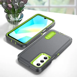 Rugged Military Hard Case with Kickstand - Premium Protection Back Cover - Galaxy A17 (GRAY)