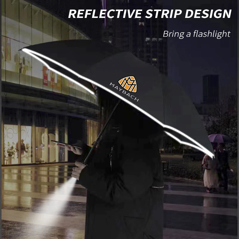 Car LED Light Automatic Folding Windproof Sunshade Umbrella Maybach W220 W221 W222 GLS450 GLS480 GLS600 S450 S500 S480 S580 S680
