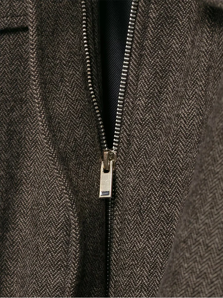 Women's Short Loose Coat Stand Collar Zipper Long Sleeve Pockets Bomber Jacket Spring Autumn Lady Street Casual Commute Outwear