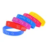 50 Pcs Alert Wheat Allergy Silicone Bracelet in Hebrew Medical Bangle Children Size 1