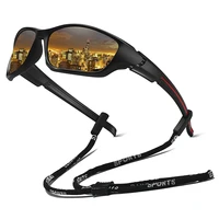Lunettes de soleil de sport avec chaîne pour hommes et femmes, idéales pour la course, l'alpinisme, la pêche, la conduite et les activités de plein air – Lunettes de protection de sécurité 5