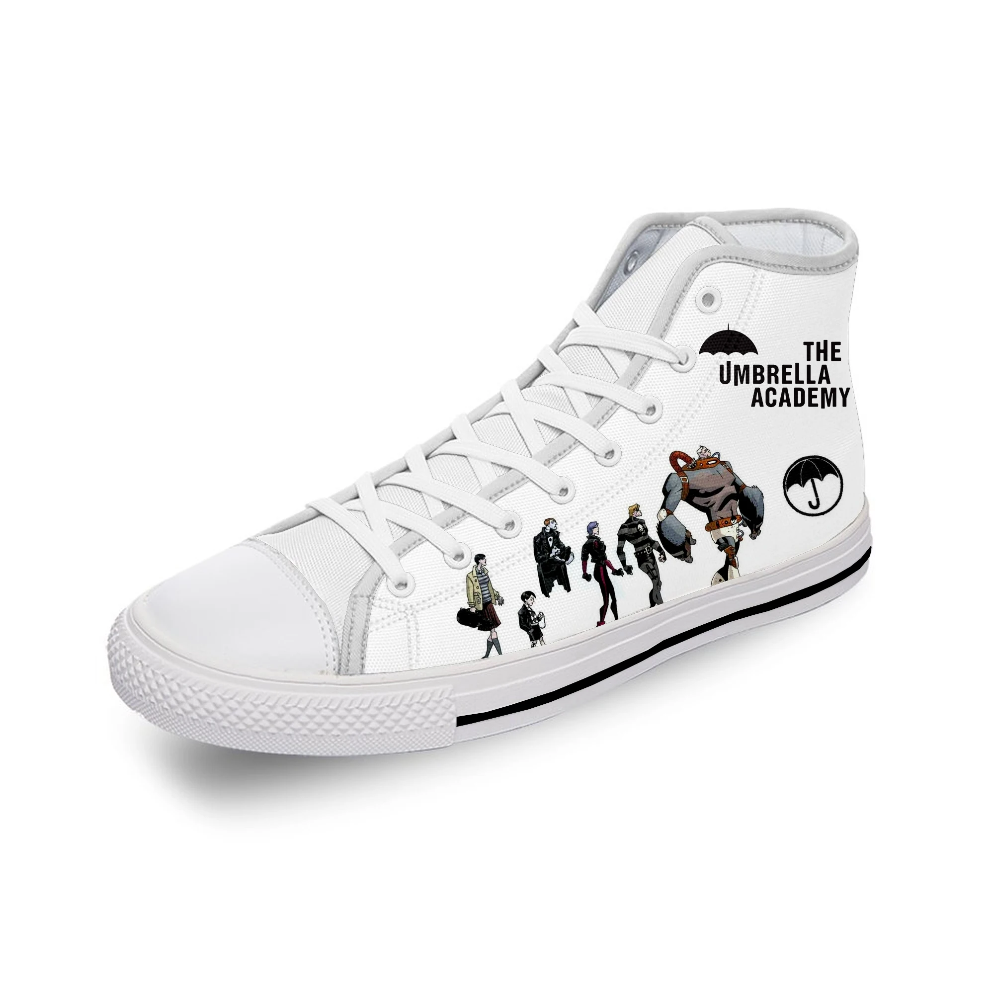 

The Umbrella Academy Cha-Cha Diego Vanya Luther Casual Cloth 3D Print High Top Canvas Shoes Men Women Breathable Sneakers