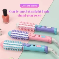 Mini Curling Iron Dual-use Straight Clipboard Small Electric Clipboard Female Curling Straight Comb Portable Student Dormitory 1