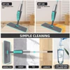 Magic Floor Cleaning Sweeper Brooms With Microfiber Pads 360° Rotation Flat Spray Floor Mop Broom For Cleaning Home Spin Mop 5