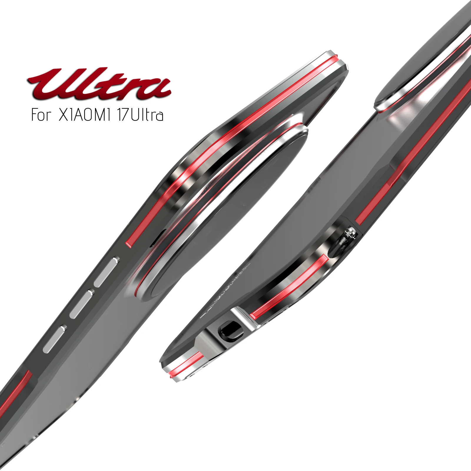Luxury Lightweight Aluminum Shockproof Cover with Metal Bumper Frame