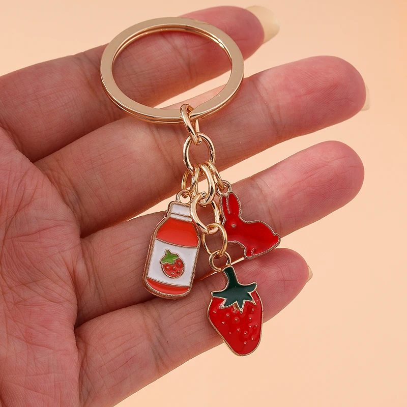 Aihua Neuer süßer Schlüsselanhänger, Emaille-Tier-Perlen-Regenbogen-Bär-Schlüsselanhänger für Damen, Handtaschenanhänger, Zubehör, DIY-Schmuckgeschenke – Detail 15
