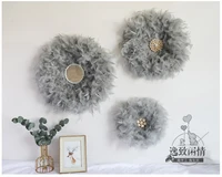 40/50cm Nordic Style Feather Wall Decor DIY Hand-woven Living Room Decor Porch Bedside Luxury Wall Hanging Decoration Home 2