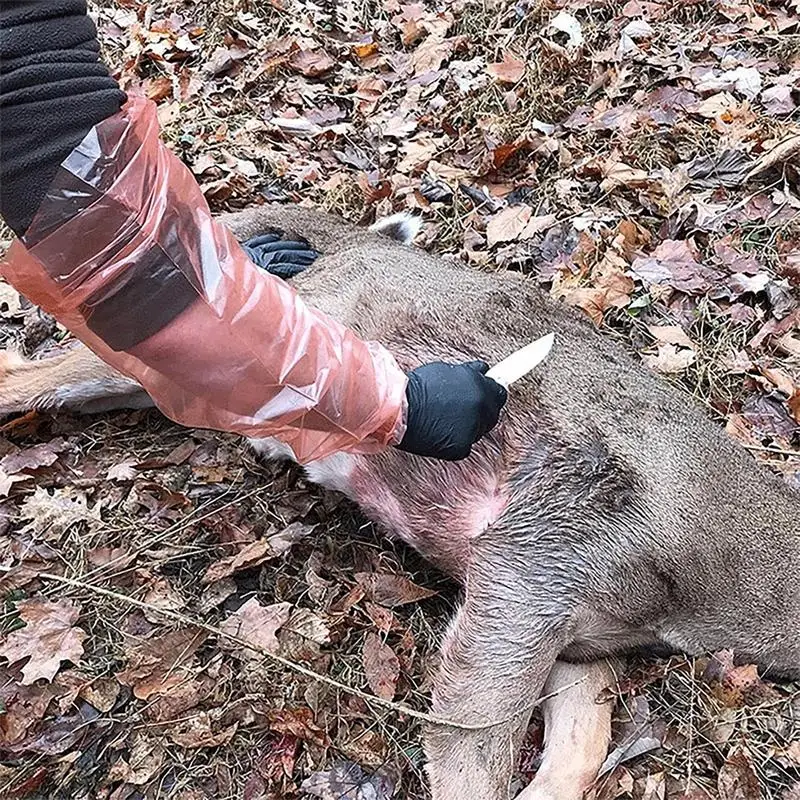 Outdoor Work Gloves Multipurpose Deer Gutting Gloves Field Dressing Supplies User Friendly Gloves Set for Pool Cleaning