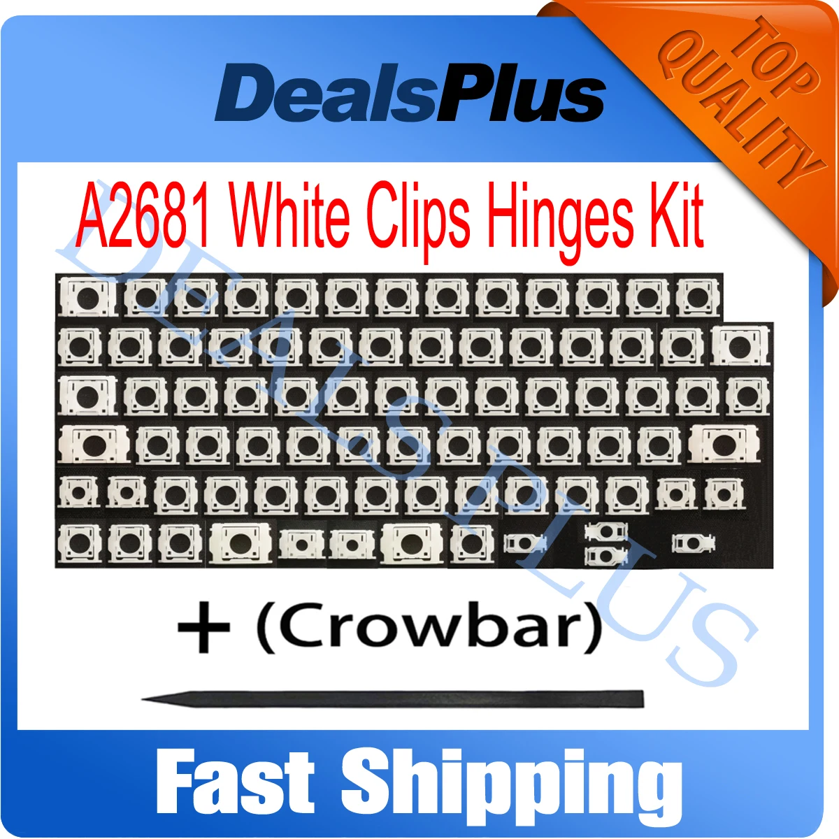 New Replacement White Clips Hinges Kit for MacBook Air 13.6" A2779 A2780 A2681 A2918 A2991 A2992 Keyboard Repair laptop keyboard clips
