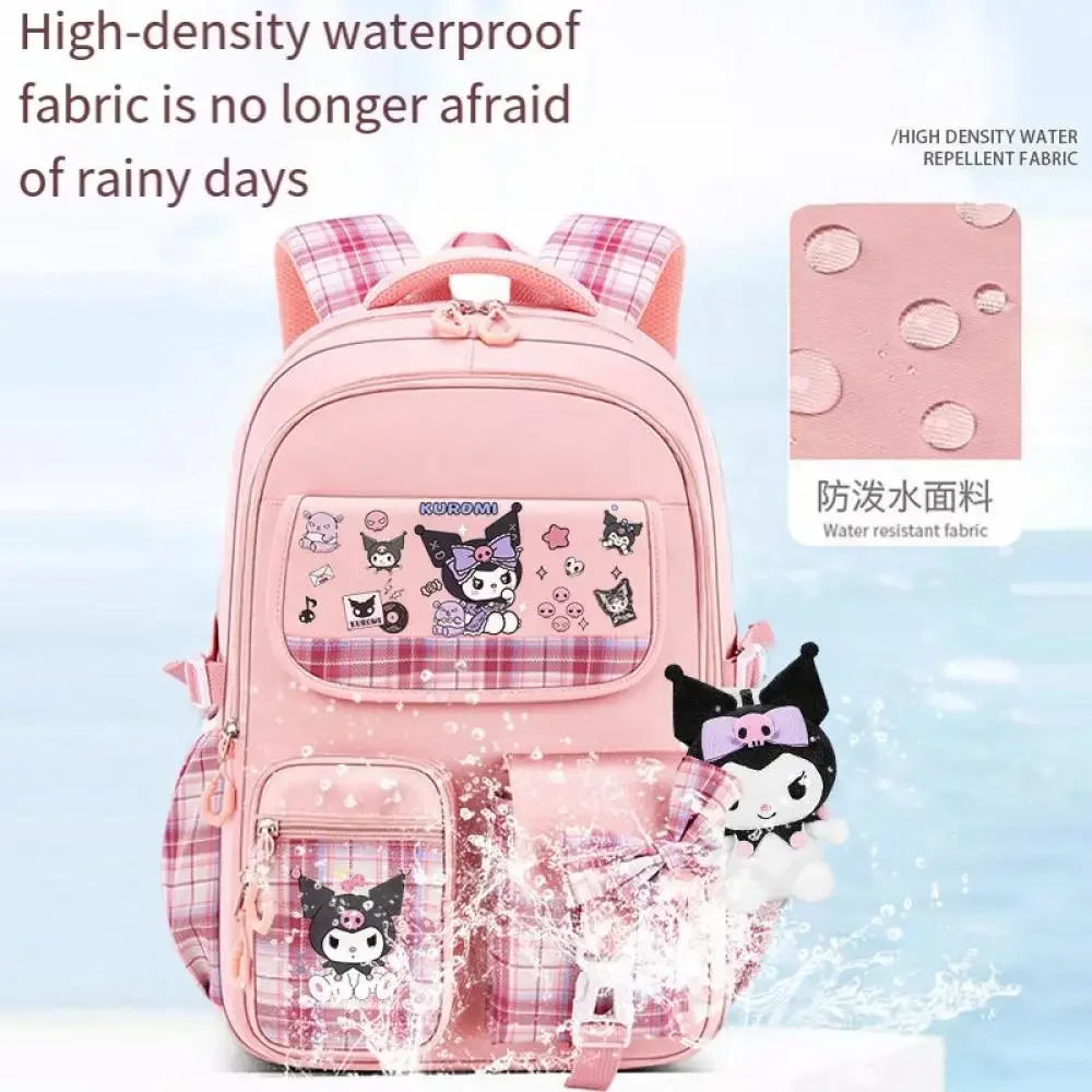 Sanrio Cinnamoroll Schoolbag Cartoon Kuromi Bag Burden Reduction Lightweight High Capacity Children Backpack School Supplies 4