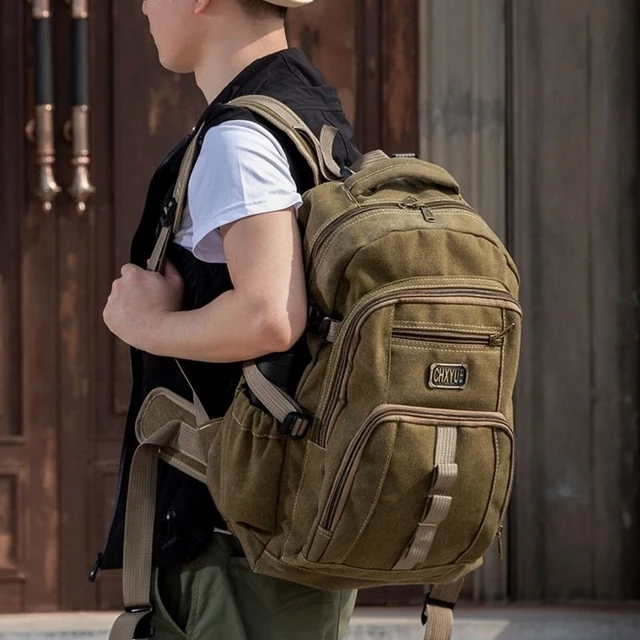 Outdoor Travel Backpack Men's Leisure Hiking Canvas Backpacks Large  Capacity Schoolbag mochila escolar New Casual mochila hombre - AliExpress