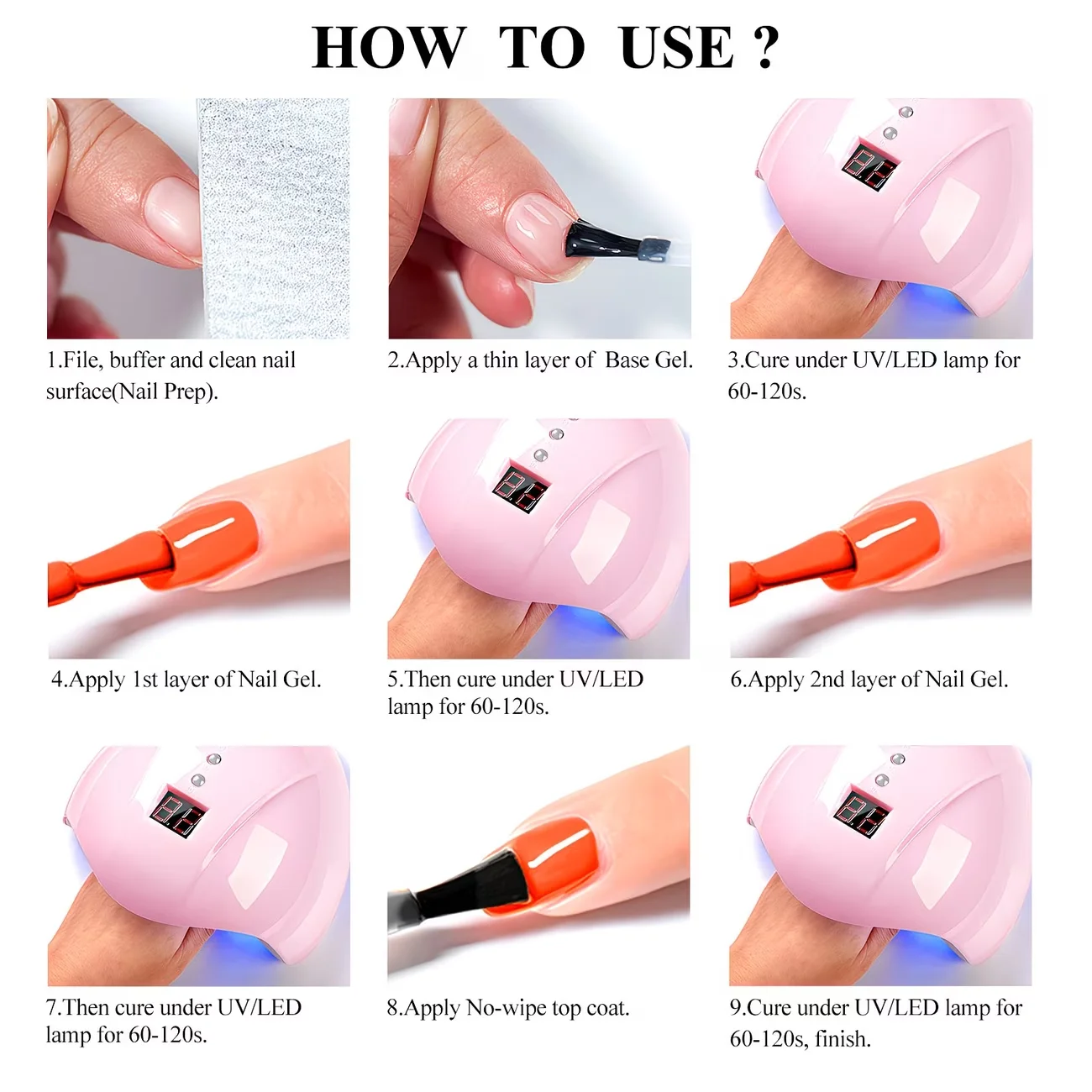 Vibrant Orange Gel Nail Polish – Long-Lasting & Easy Application