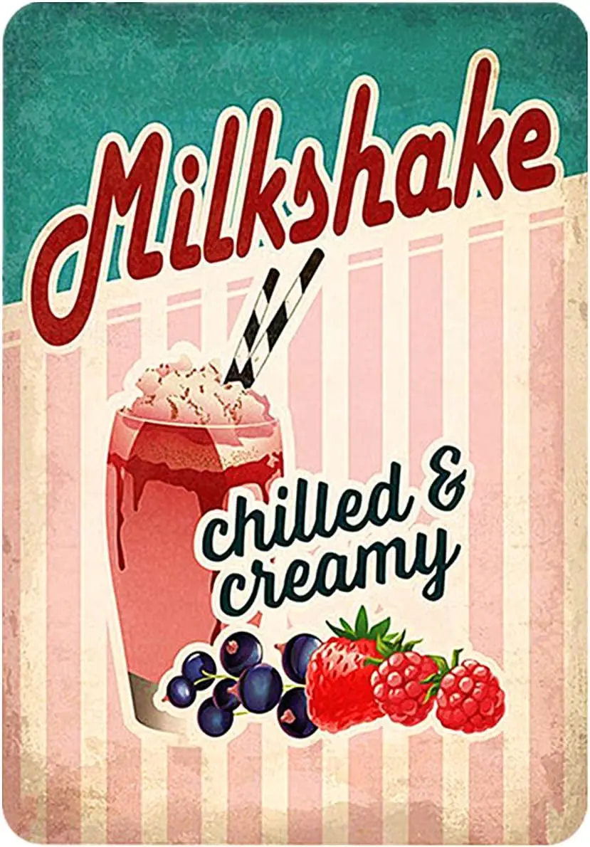 Vintage Metal Tin Sign Regali Per Refrigerato E Cremoso Garden Yard Signs Decorazioni Natalizie Home Farm Garage Art Wall Sign Alluminio