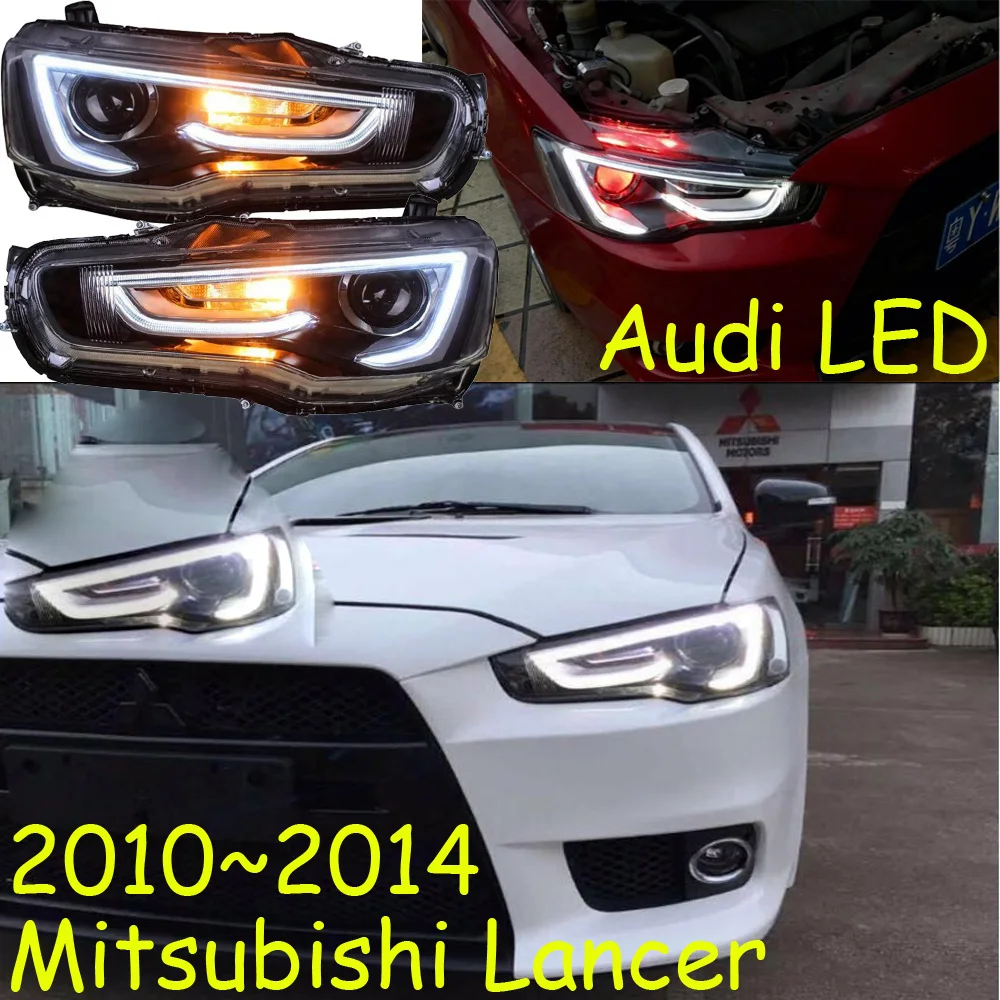 

Car Styling Head Lamp for Lancer Headlights Lancer EX Headlight 2008~2015year taillight DRL H7 D2H Hid Angel Eye Bi Xenon Beam