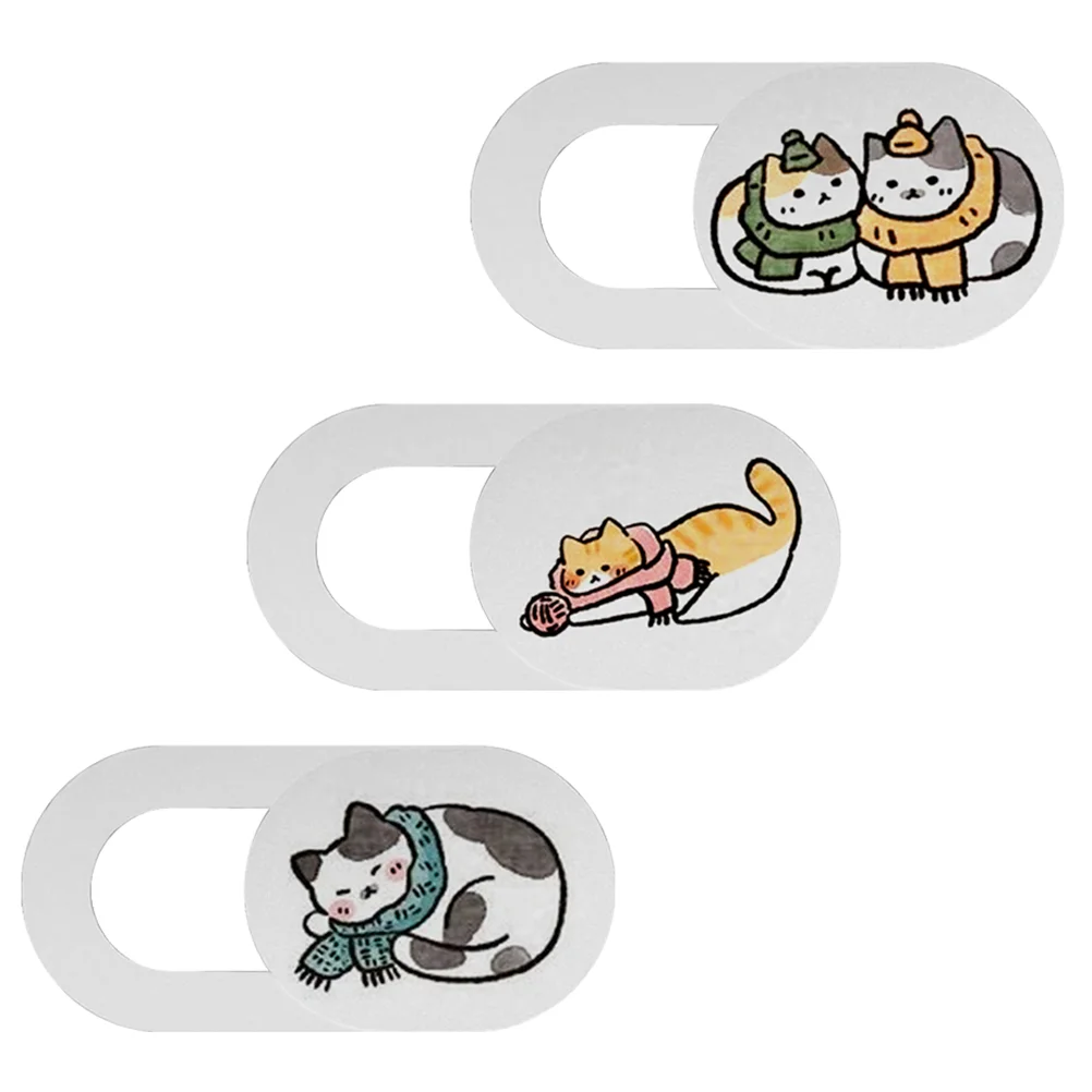 노트북용 귀여운 웹캠 카메라 커버, 전화 렌즈 보호 커버, 카메라 마스킹 스티커, 컴퓨터 프라이버시 커버