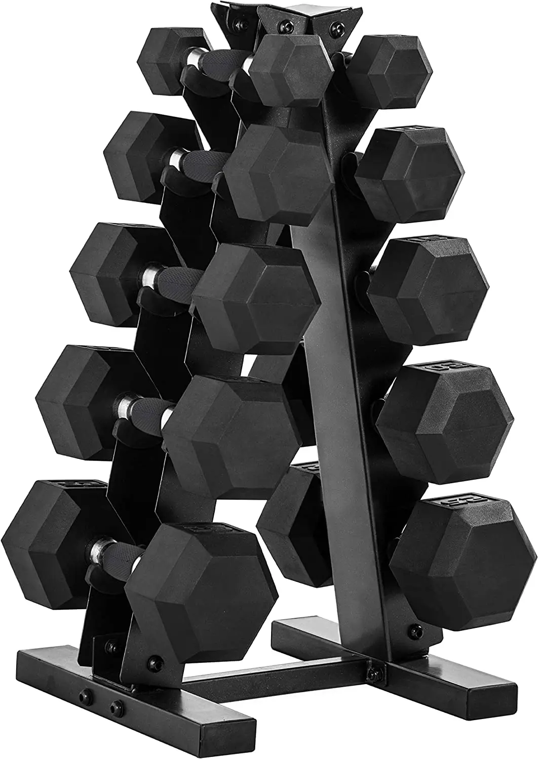 Gym Weight Lifting Black Cheap Hex Lbs Rubber Coated Hex Dumbbells