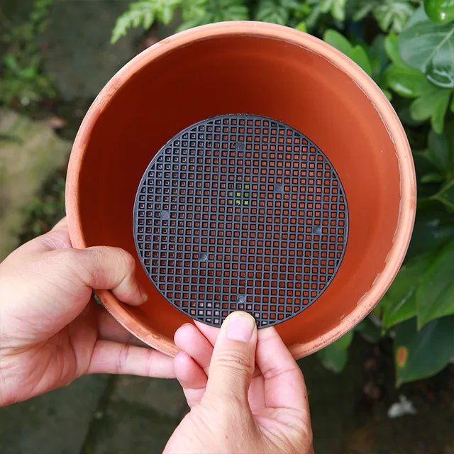 400 Db Nagykereskedelmi Virág Edény Lyuk Háló Pad Bonsai Pot Alsó Rács Szőnyeg Megakadályozza A Talajvesztést Lélegző Tömítés Szivárgásálló Vízelvezetés