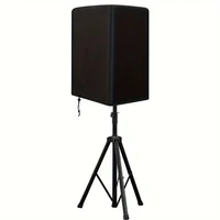 Waterproof & UV-Protected Outdoor Speaker Cover - Dustproof Polyester, Black, Ideal for Live Sound & Lighting Equipment 2