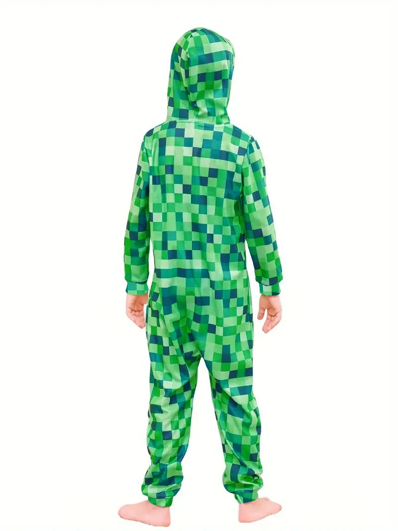 Costume da creeper Carnevale Personaggio del gioco per ragazzi