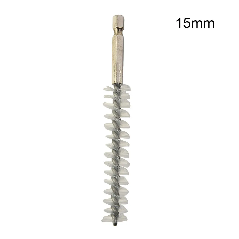 Drill Brush 8mm-19mm Wire Brush Tube Machinery Cleaning Nylon Nylon + Metal Washing Polishing Hand Tool 1pc wire brush,stainless steel wire brush,wire brush set,electric wire brush
