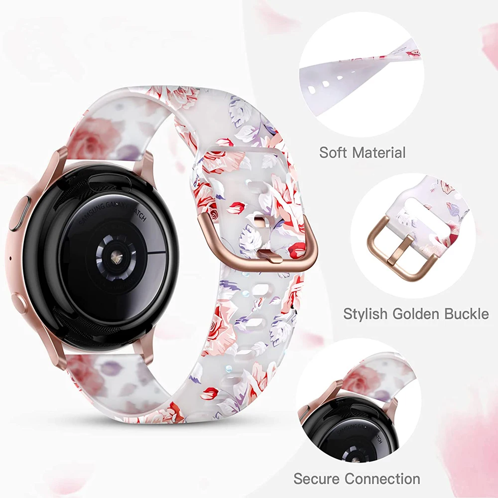Transparent 20mm Soft Silicone Bracelet Strap