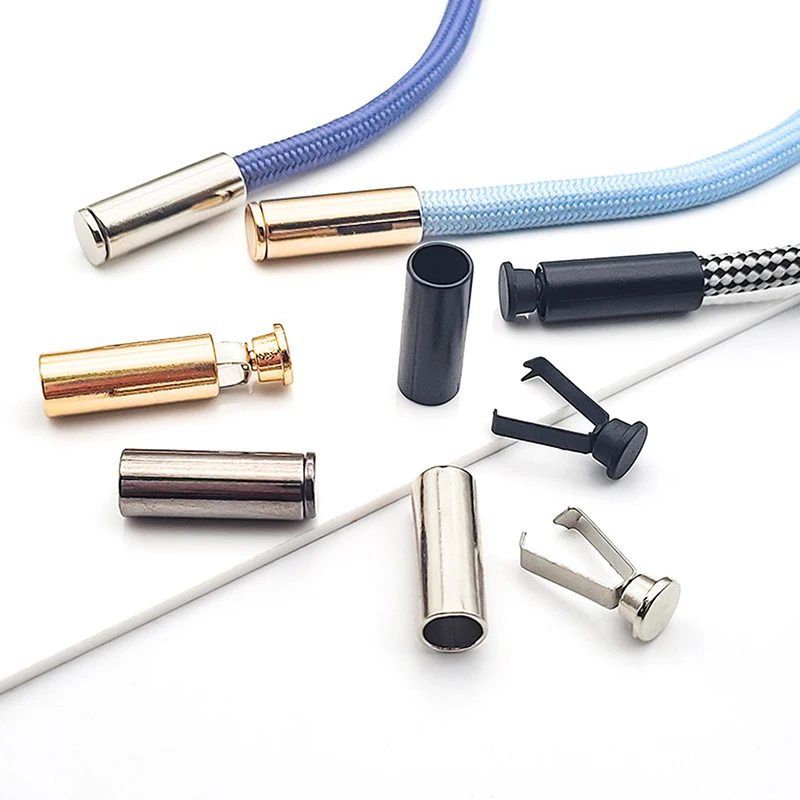 1set Metall Schnallen Für Kleidung Schnur Schlösser Hut Schwanz Clips Tasten Pullover Schnur Schwanz Schnallen DIY Nähen Zubehör – Detail 2